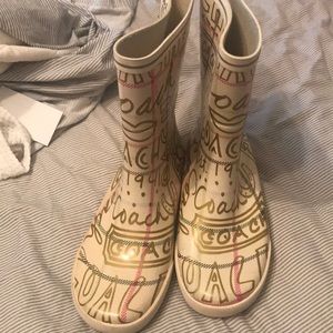 Coach rain boots